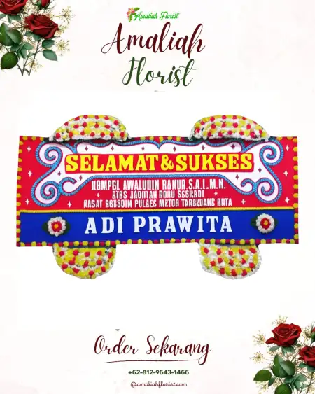 Papan Bunga Ucapan Selamat Tonjong